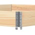 Arriate elevado hexagonal madera maciza de pino 160x160