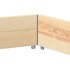 Arriate elevado hexagonal madera maciza de pino 160x160