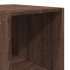 Aparador alto madera de ingeniería marrón roble 30x41x185