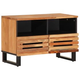Mueble de TV madera maciza de acacia 70x34x46