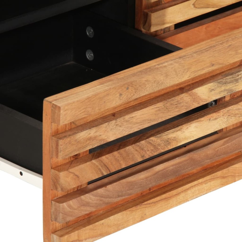 Mueble de TV madera maciza de acacia 70x34x46