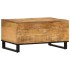 Mesa de centro de madera maciza de mango rugosa 80x51x40