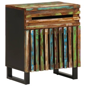 Mesita de noche madera maciza de acacia 50x34x60