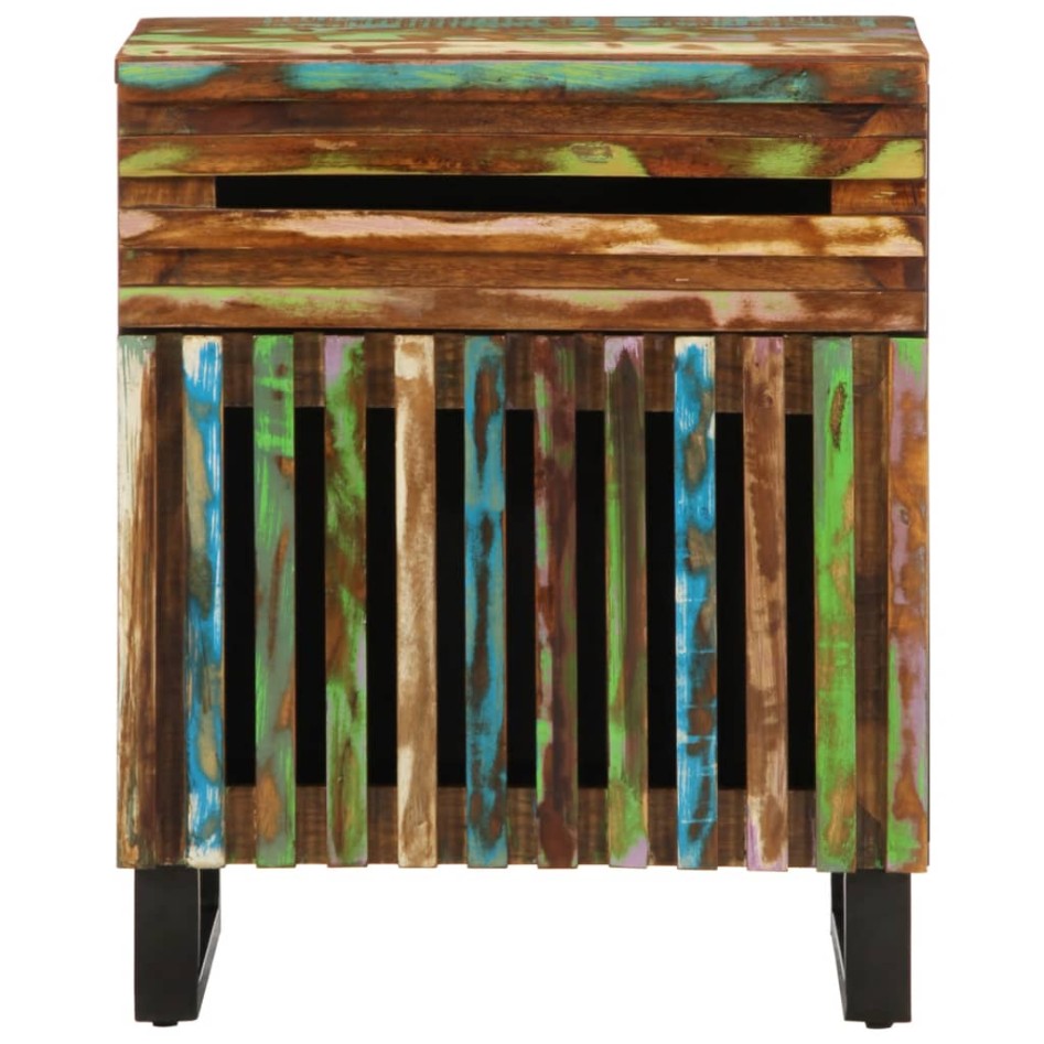 Mesita de noche madera maciza de acacia 50x34x60