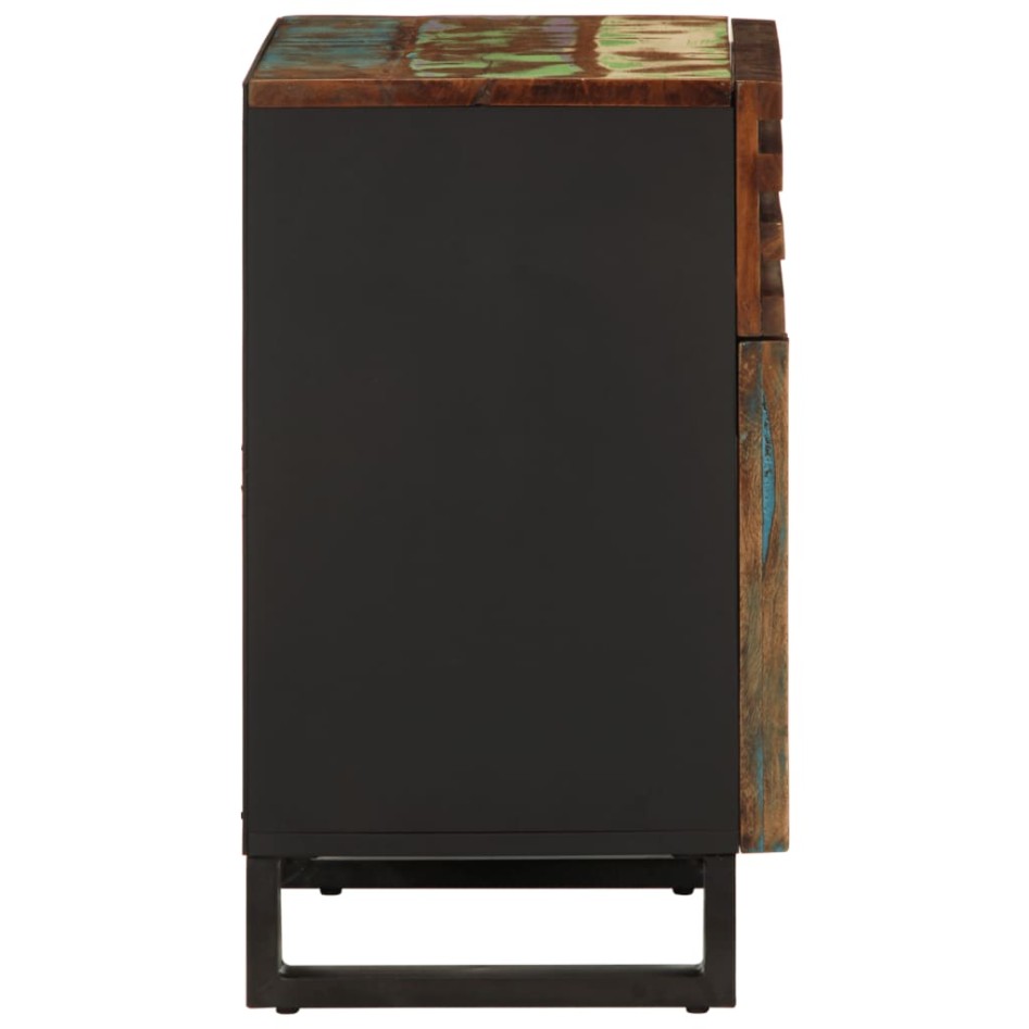 Mesita de noche madera maciza de acacia 50x34x60