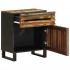 Mesita de noche madera maciza de acacia 50x34x60