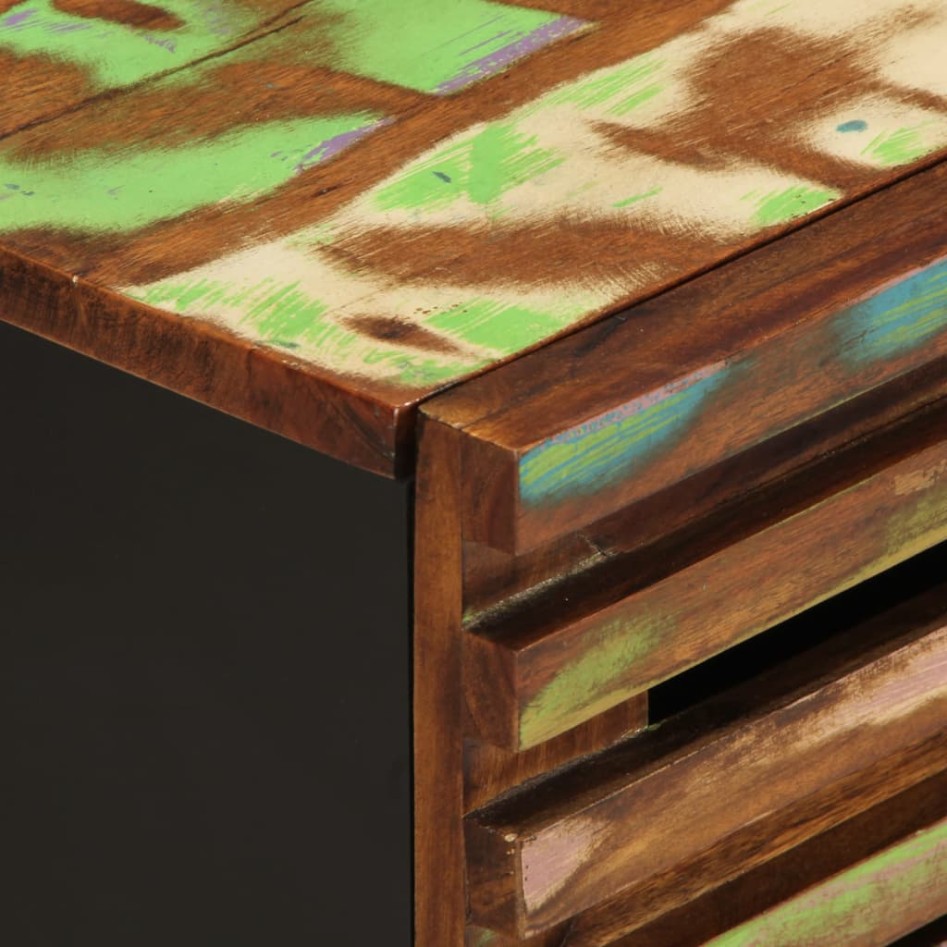 Mesita de noche madera maciza de acacia 50x34x60