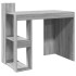Escritorio de oficina madera ingeniería gris 103,5x56,5x94