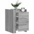 Mesita de noche madera de ingeniería gris Sonoma 45x50x65