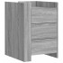 Mesita de noche madera de ingeniería gris Sonoma 45x50x65