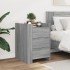 Mesita de noche madera de ingeniería gris Sonoma 45x50x65