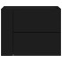 Mesitas de noche de pared 2 unidades negra 45x30x35