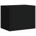 Mesitas de noche de pared 2 unidades negra 45x30x35