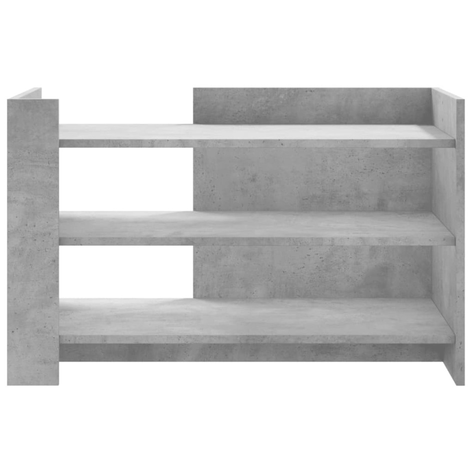 Mesa de centro madera de ingeniería gris hormigón 80x50x50