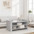 Mesa de centro madera de ingeniería gris hormigón 100x50x50