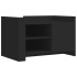 Mesa de centro madera de ingeniería negra 80x50x50