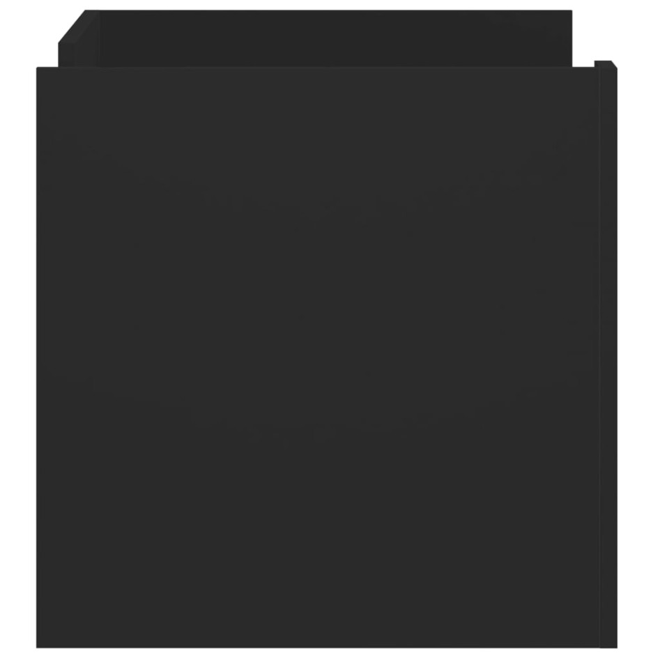 Mesa de centro madera de ingeniería negra 80x50x50