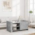 Mesa de centro madera de ingeniería gris hormigón 100x50x50
