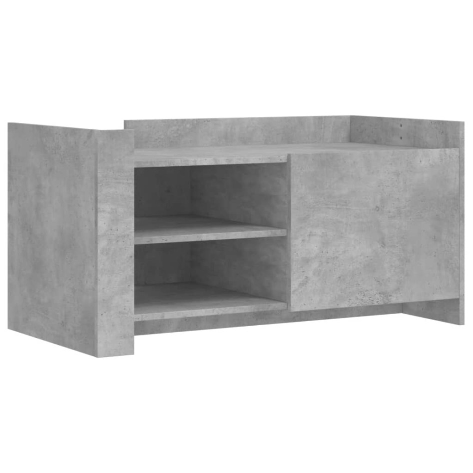 Mesa de centro madera de ingeniería gris hormigón 100x50x50