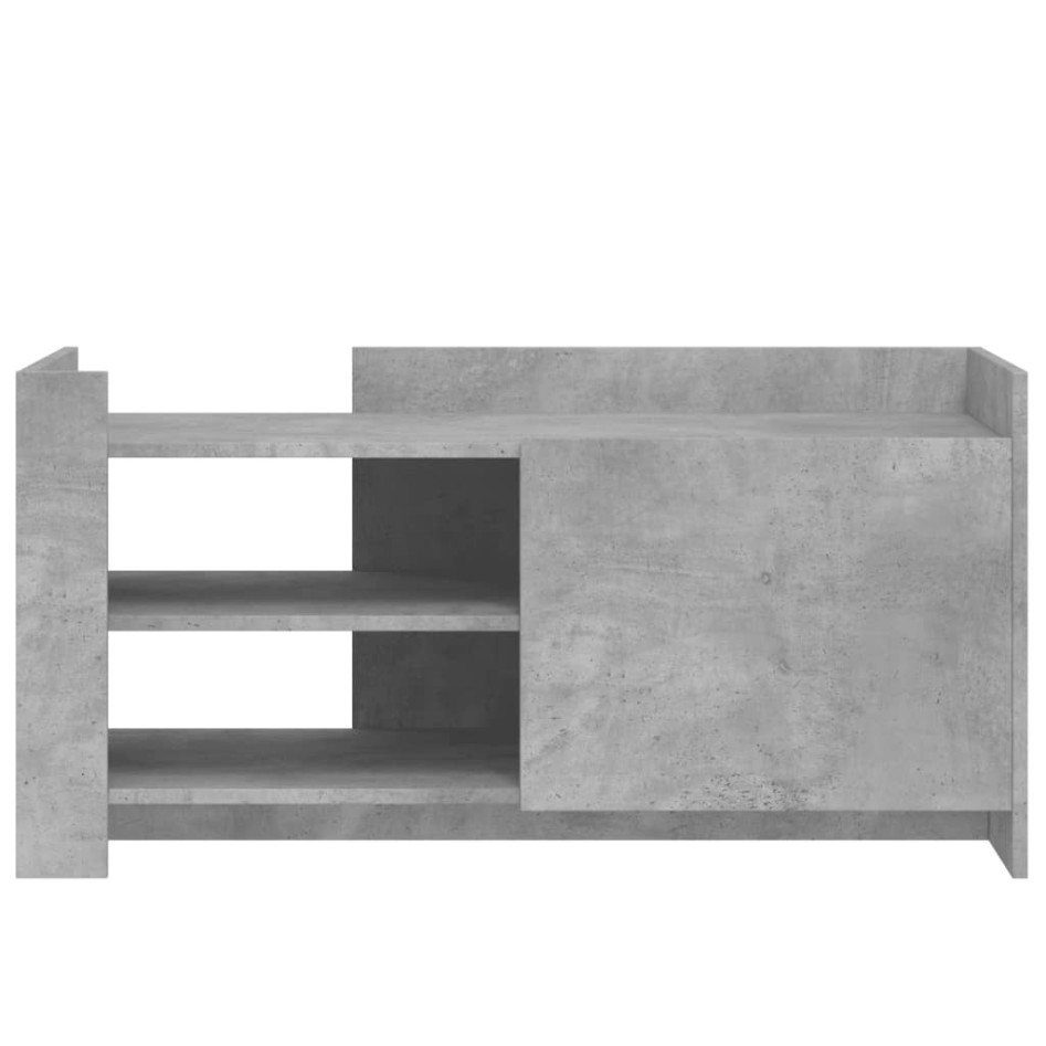 Mesa de centro madera de ingeniería gris hormigón 100x50x50