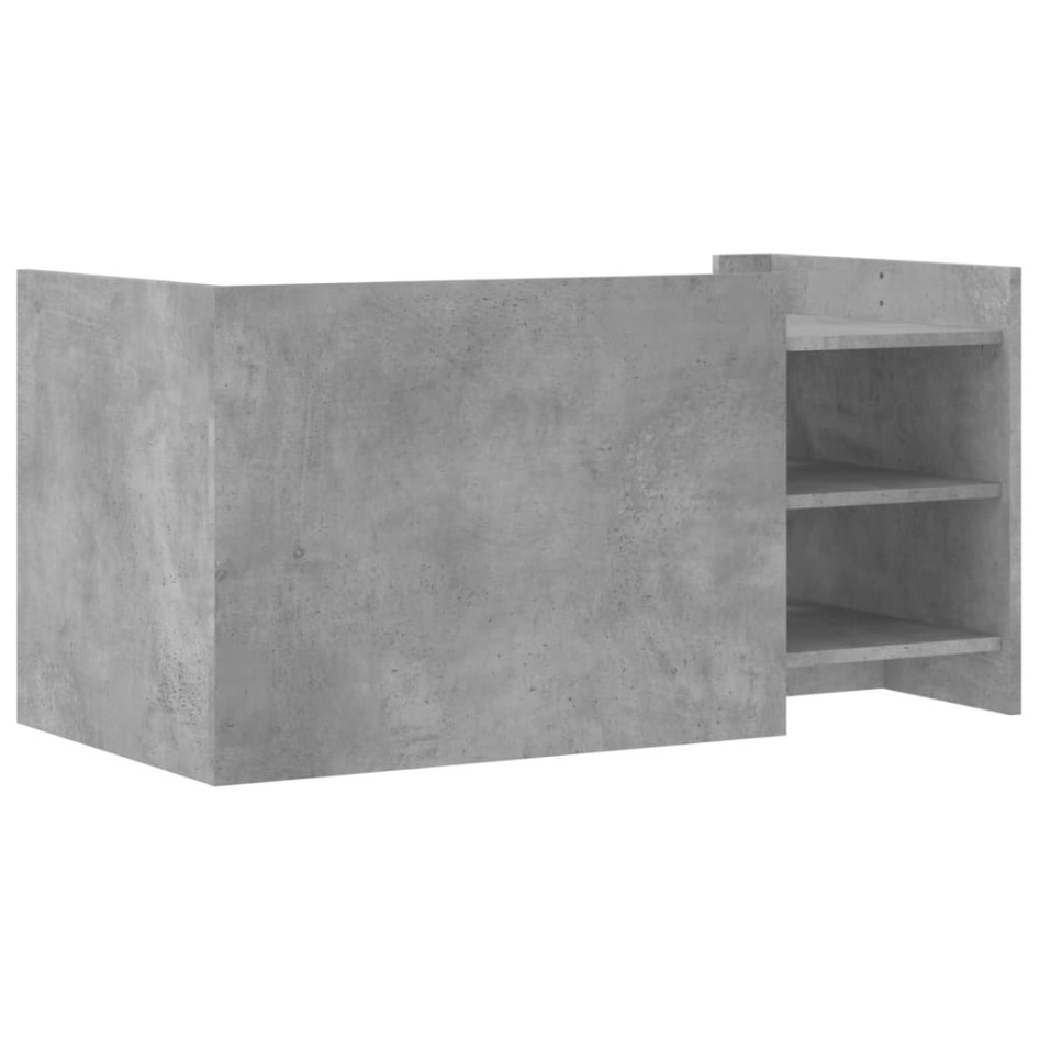 Mesa de centro madera de ingeniería gris hormigón 100x50x50