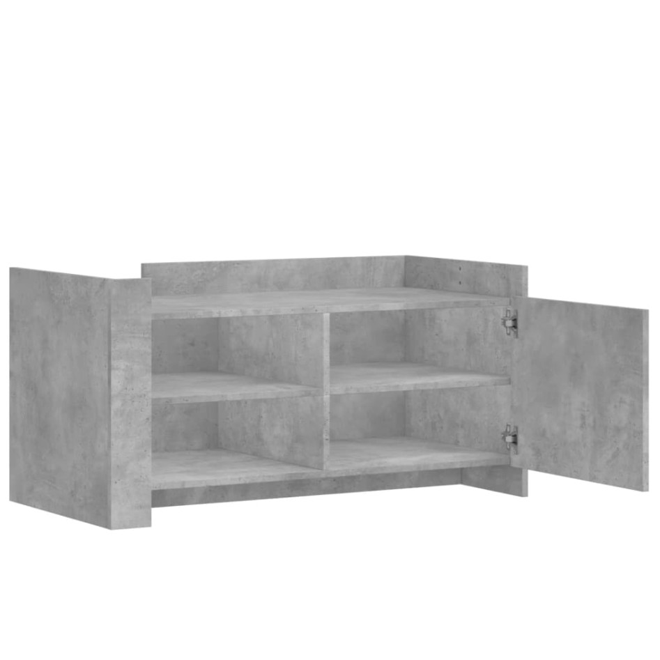 Mesa de centro madera de ingeniería gris hormigón 100x50x50