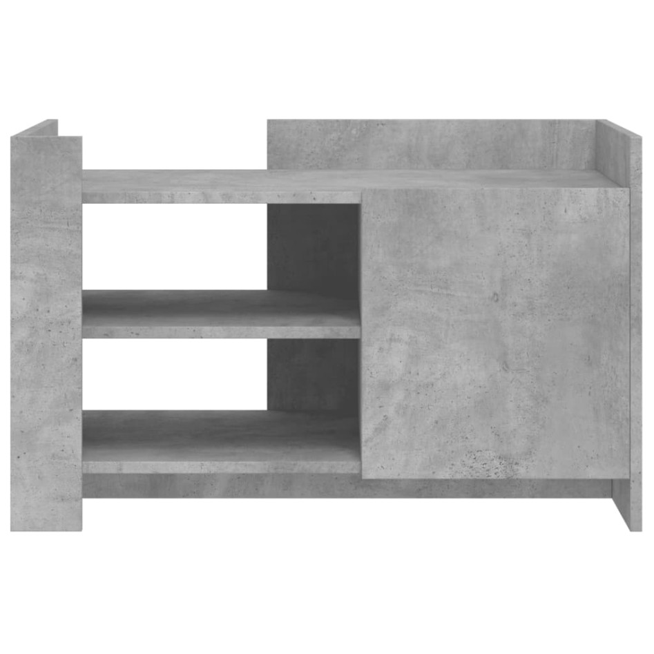 Mesa de centro madera de ingeniería gris hormigón 80x50x50