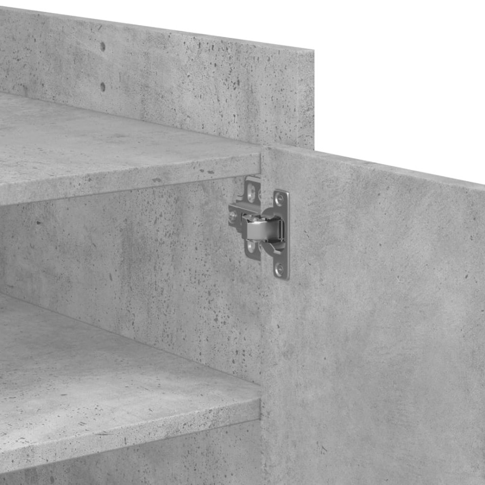 Mesa de centro madera de ingeniería gris hormigón 80x50x50