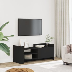 Mueble para TV madera contrachapada negra 100x35x40