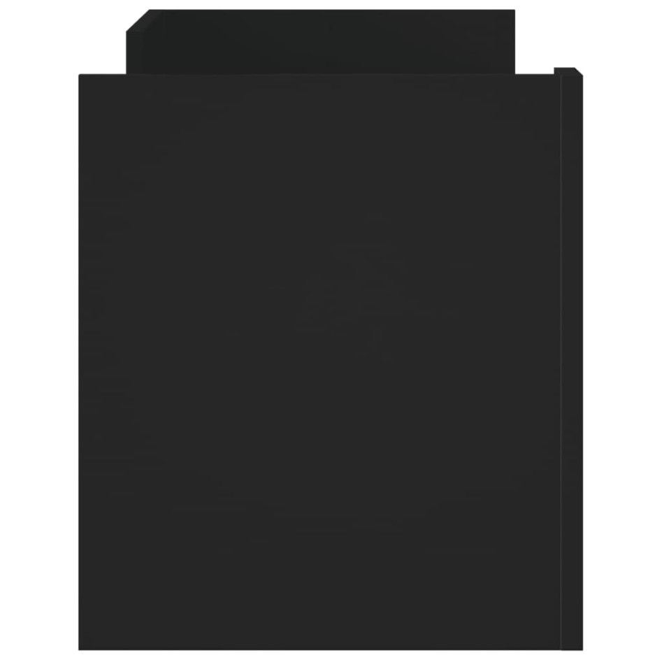 Mueble para TV madera contrachapada negra 100x35x40