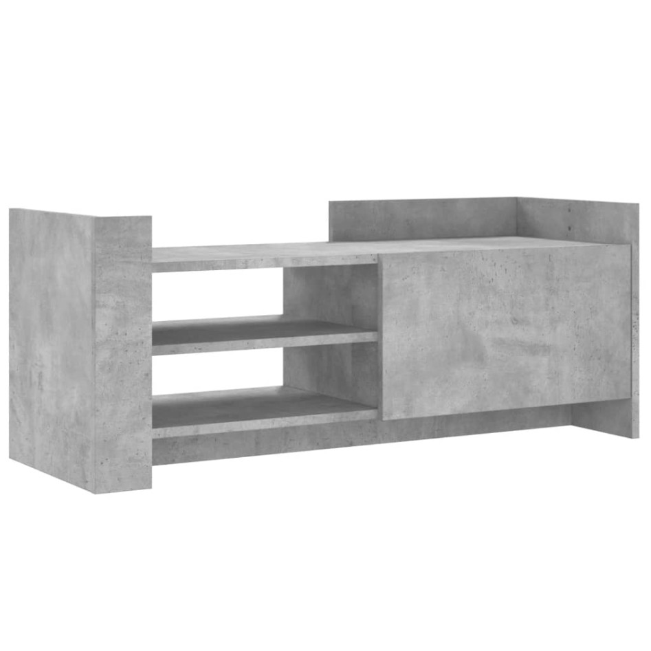 Mueble para TV contrachapada gris hormigón 100x35x40
