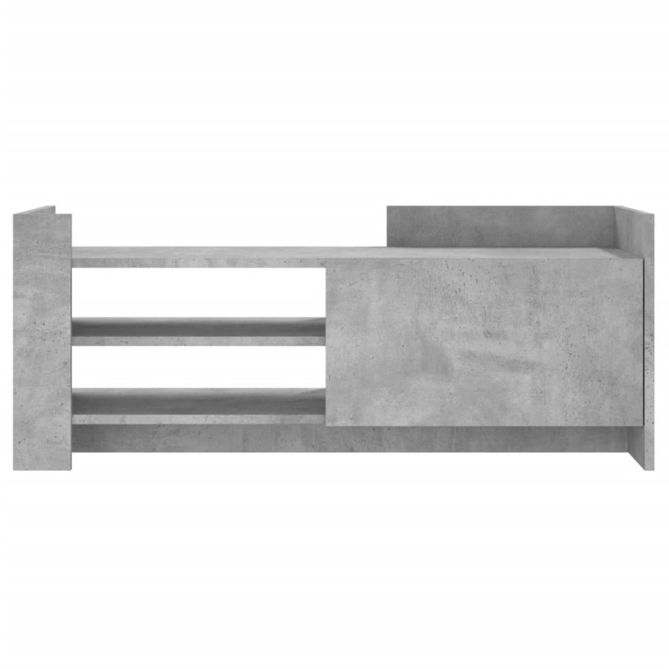 Mueble para TV contrachapada gris hormigón 100x35x40