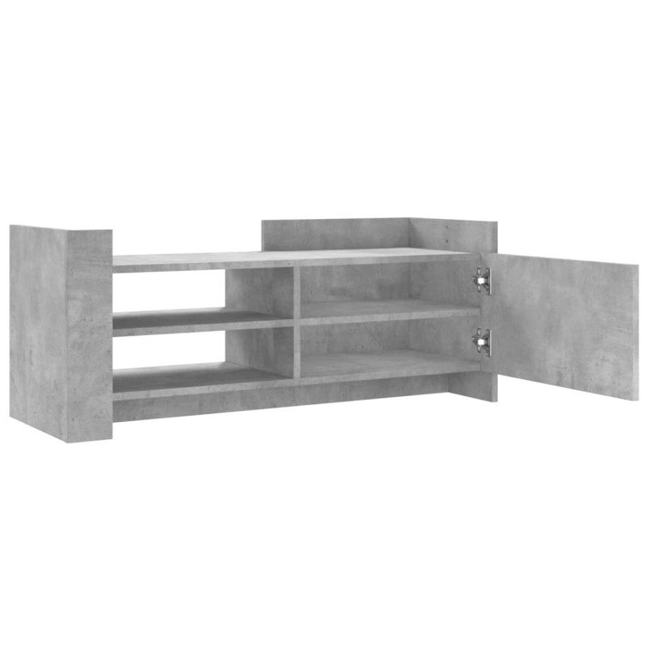 Mueble para TV contrachapada gris hormigón 100x35x40