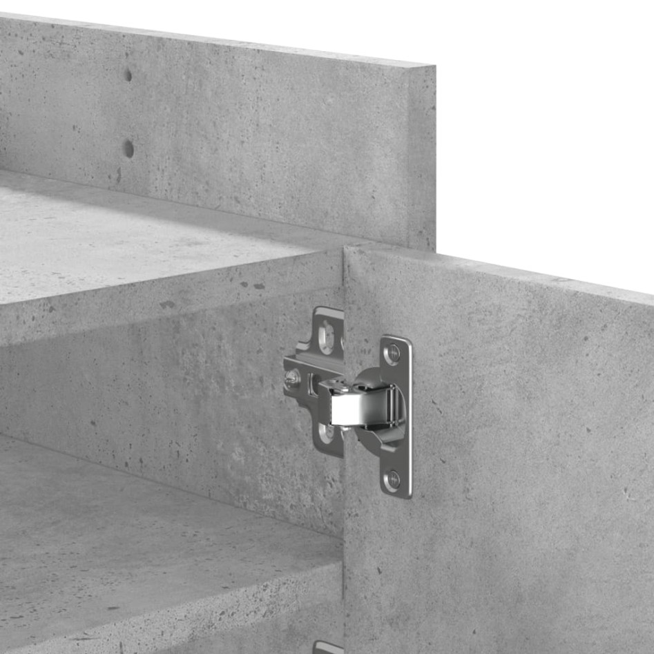 Mueble para TV contrachapada gris hormigón 100x35x40