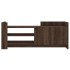 Mueble TV madera contrachapada color marrón roble 100x35x40