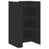 Aparador de madera de ingeniería negro 45x35x75