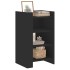 Aparador de madera de ingeniería negro 45x35x75