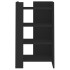Aparador de madera de ingeniería negro 45x35x75