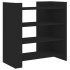 Aparador de madera de ingeniería negro 73,5x35x75