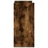 Aparador de madera de ingeniería roble ahumado 73,5x35x75