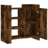 Aparador de madera de ingeniería roble ahumado 73,5x35x75