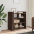 Aparador de madera de ingeniería marrón roble 73,5x35x75