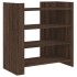 Aparador de madera de ingeniería marrón roble 73,5x35x75