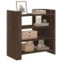 Aparador de madera de ingeniería marrón roble 73,5x35x75