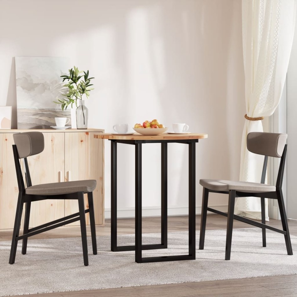 Tablero de mesa redondo madera maciza de acacia Ø70x2