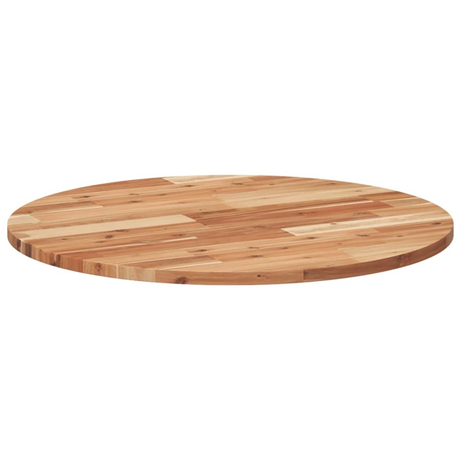 Tablero de mesa redondo madera maciza de acacia Ø70x2