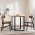 Tablero de mesa cuadrado madera maciza acacia 80x80x2