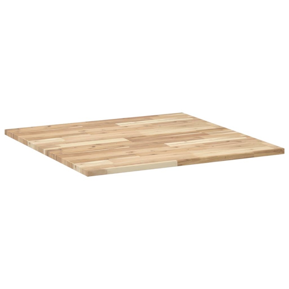 Tablero de mesa cuadrado madera maciza acacia 80x80x2