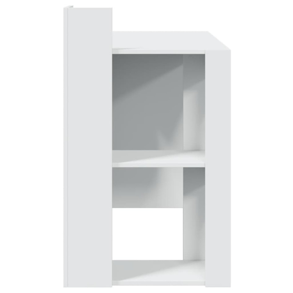 Escritorio de oficina madera ingeniería blanco 103,5x56,5x94