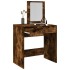 Tocador con espejo roble ahumado 73x46,5x120